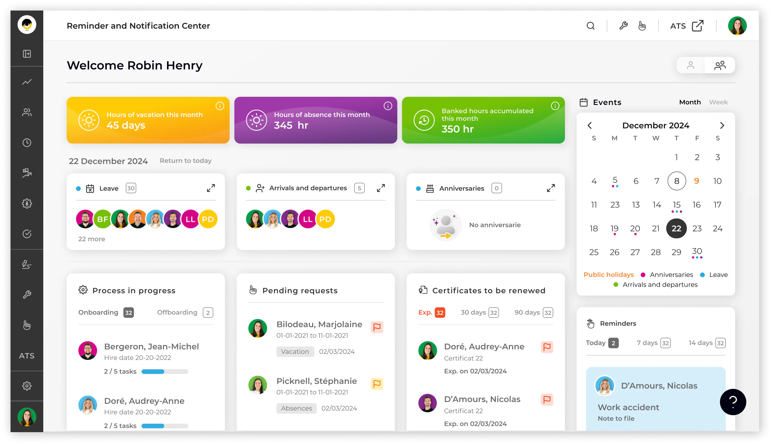 screenshot of Folks HR